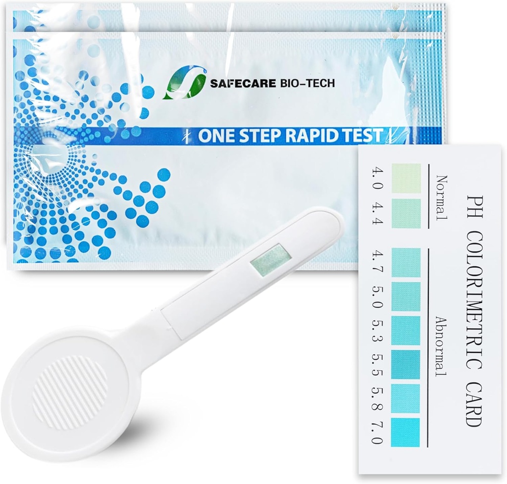 Satu tes Vaginal pH bacteria Vaginosis Kit, 5 Test Kits, BV, Yeast Infection, Feminin Vaginal Health, pH Saldo for Women, Individually Foil Wrapped