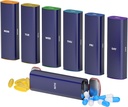 Weekly Pill Organizer 2 Kali sehari, KANGYAN Aluminum Alloy Travel Pill Box 7 Day, Am Pm Dua kali Kasus Pil KB, Kontainer Pill untuk Vitamin, Medicine, Suplemen, Minyak Ikan