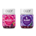OLLY Gummy Active Immunity + Elderberry 45 Gummies, Sleep Gummy Occasional Sleep Dukung 50 Count