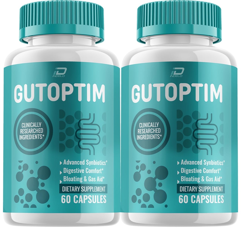 Gutoptim Advanced Probitic Capsules, Gutoptim Progetic Support untuk Pil Kesehatan Digetical, Review Gutoptim, Tambahan Gut & Digetives (2 Pack - 120 Capsules)