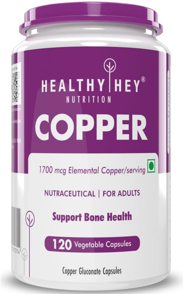 Chlated Copper Gluconate - SANGAT Bioavable Formu- Non- GMO, Gluten Free -120 Veg.