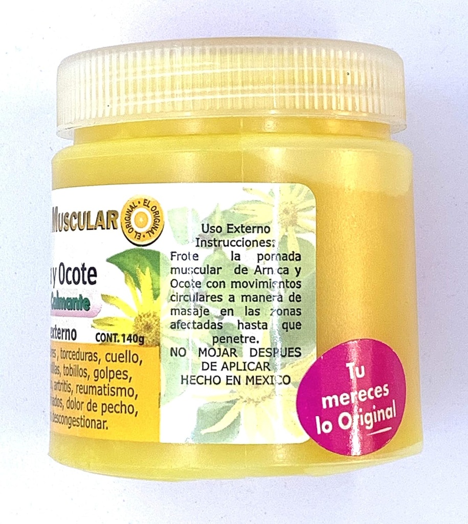 Kubah otot dengan Chamomile dan Ocote Pine mengekstrak 140grs.