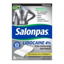 Salonpas Lidocaine 4% Pain Relifeing Gel-Patch, 6 Count, for Back, Neck, Shoulder, Knee & Elbow Pain