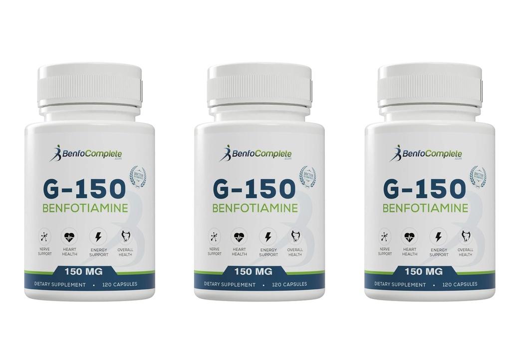 Benfotiamine 150Mg 120 Gelatin Capsules Per Botol - Kemas Dari 3 Botol