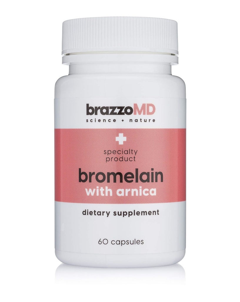 brazzoMD Bromelain with Arnica - Dietary Suplemen - 60 Kapsul