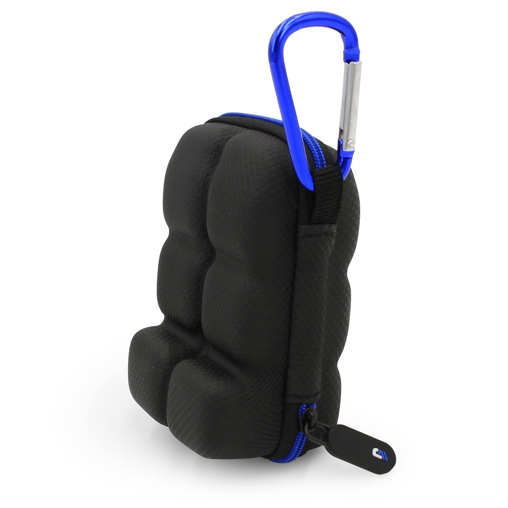 CASEMATIX Asthma Inhaler Case Fits Two Standard Rescue Inhalers With Lanyard and Clip On Keychain Carabiner, includes Asthma Case Only