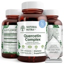 Natural Nuercetin Complex with Bromelain and Vitamin C Citrus Bioflavonoid Suplement, Dukung Tubuh untuk Perubahan Musim & Tubuh, Promestes Liver Health, 100 Vegan dan Vegetarian Capsules