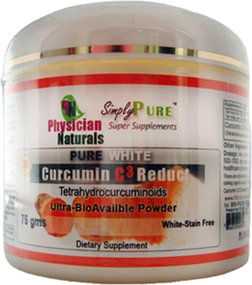 Clear White Curcumin C3 Requender Powder 3X dan 180X More concentgered than Turmeric Powder 75 GMS