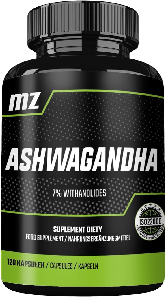 Ashwagandha Extract 142 mg per Capsule - 120 Capsules - 4 Bulan Supplemen oleh MZ