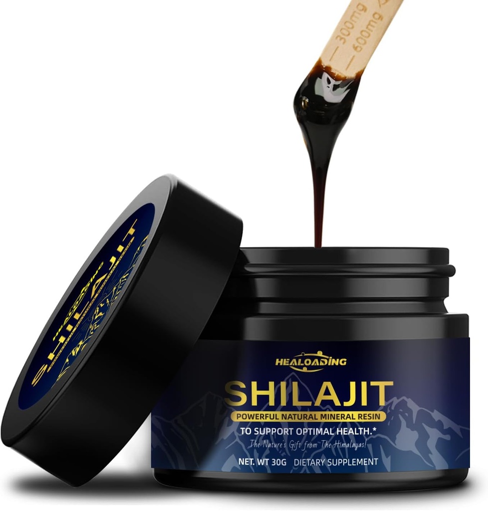 Shilajit Resin 100% Himalaya Shilajit: Support Energy, Imunity, Antioksidant 134; 30g Alag 124; Vegan - Friendly