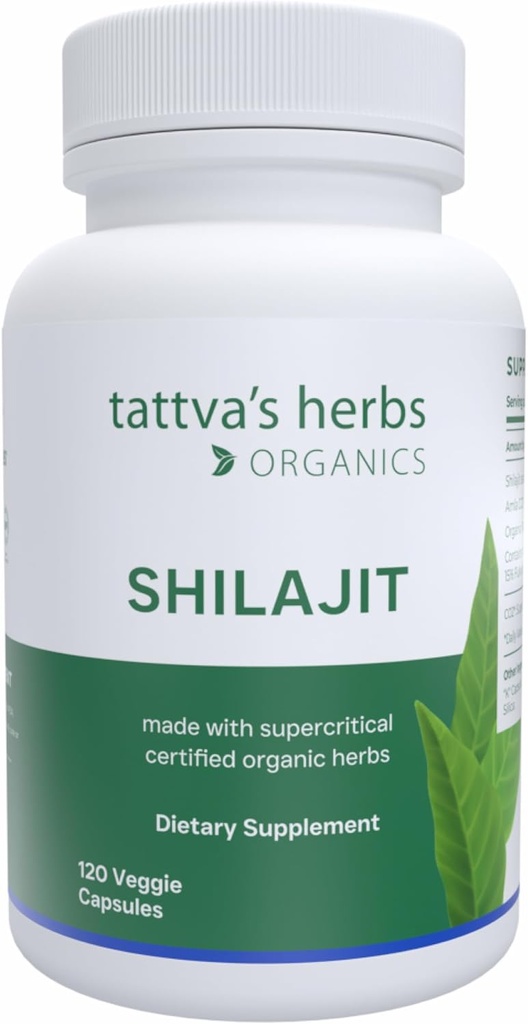 Herbs Shilajit Herbal, Shilajit untuk Pria dan Wanita, Himalaya Shilajit Capsules, Shilajit Extract, 1 Pack, 120 Count, 25 Tahun Layanan Premium