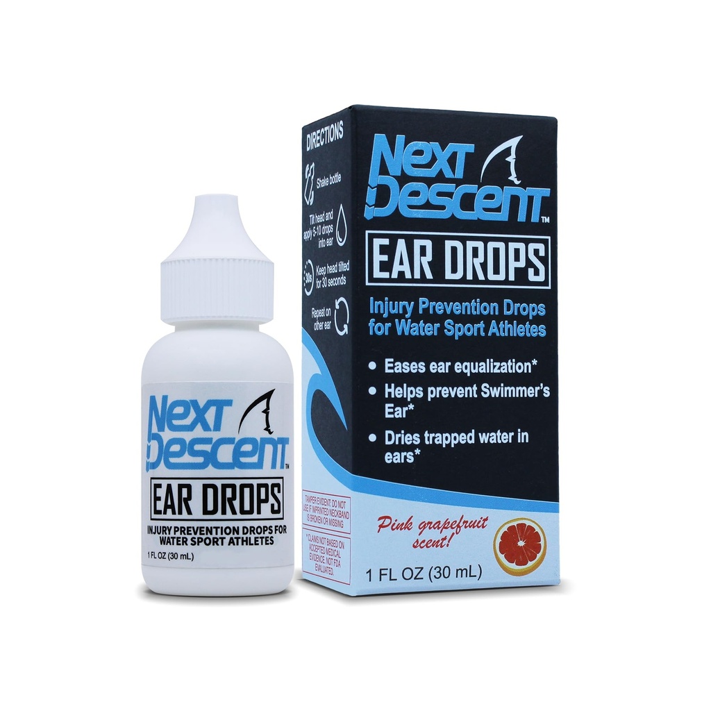 Perenang Ear Drops for Pool & Ocean Berenang 124; Next Descent Prevention Drops for Waters Sports, Swimming, Diving and Snokeling