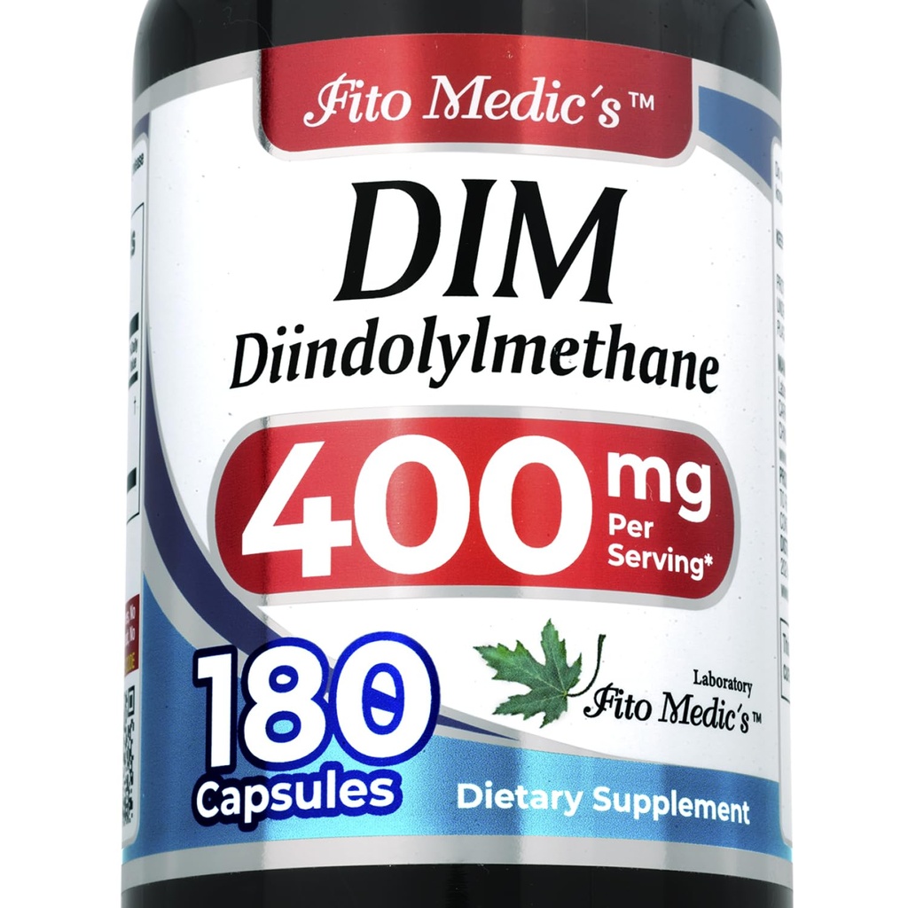 FITO MEDIC 'S Lab 124; dim Supplemen 124; 180 Capsules 124; 400 mg 14; dim 124; diindolylmetana 12.4; dim Supplemen 400mg 14g: