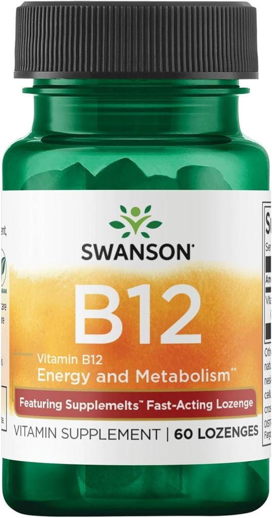 Swanson Sublingual Vitamin B-12 5 Juta 60 Tab