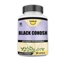 Black Cohosh Made with Organic Black Cohosh Root 1300MG per Serving, Saldo Hormones, Natural Menopause & Menstrual, Women Health Support, 90 Vegan Kasules, 45 Pelayan