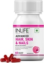 Biotin Advanced Hair Skin & Nails Suplemen dengan Multivitamin Minemino Acids for Hair Care - 60 Vegetarian Capsules