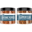 Elements Earthborn Cayenne Pepper & Slippery Elm Bundle (200 Capsules Setiap) Pure & Undiluted, No Addonves