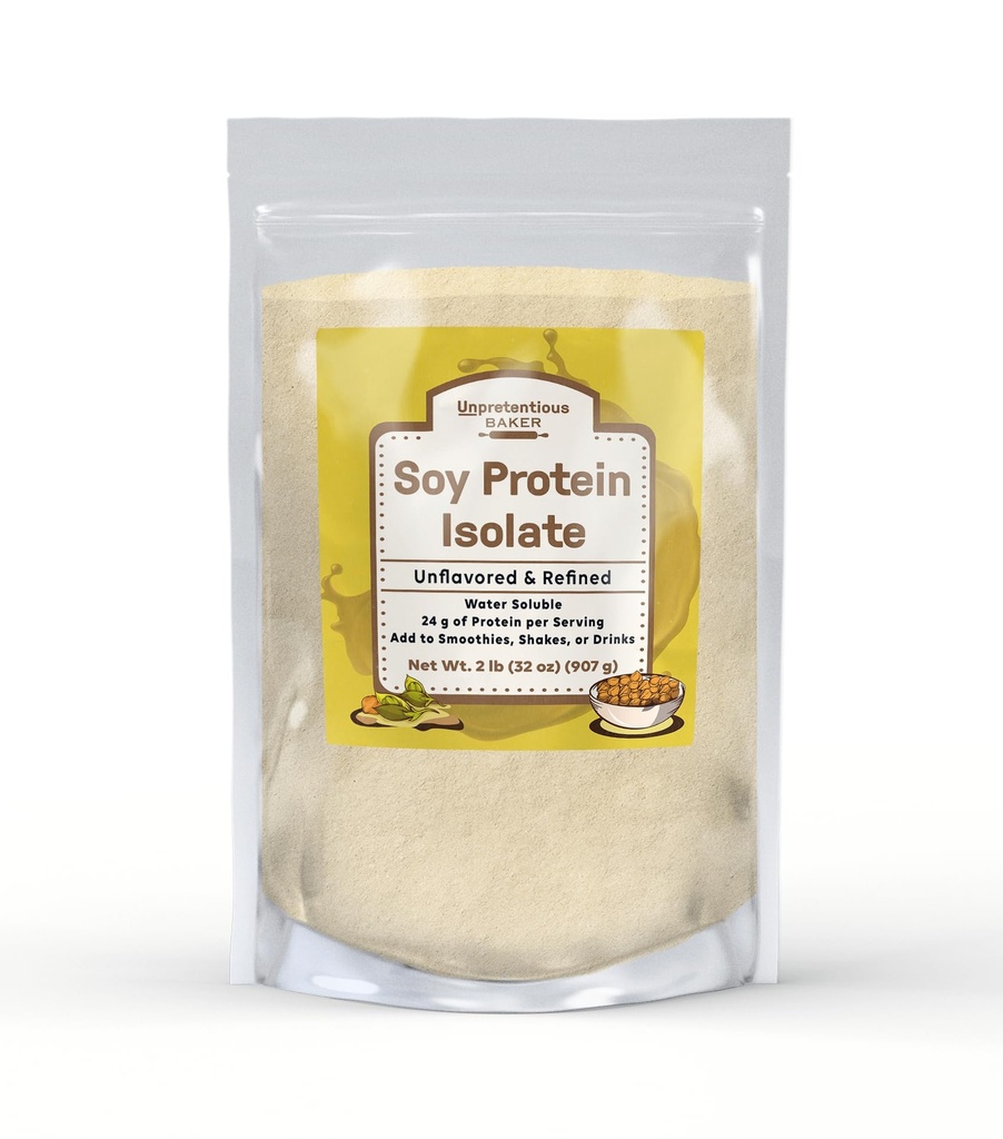 Unpretentious Baker Soy Protein Isolate (2 Ibb), Good Sumber Protein & Iron, Smoothies, Shakes