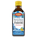 Carlson - The Very Finest Fish Oil, 1600 mg Omega- 3s, Liquid Fish Oil Suplemen, Norwegia Fish Oil, Wild- Caught, Sudivable Ikan Oil Liquid, Lemon, 200ml, 6.7 Fl Oz