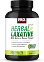 Laxative FacTOR Herbal untuk Peninggalan Sembelit bagi Orang Dewasa, Suplemen Ketegangan Dibuat dengan Senna ke Cleanse, Detox, dan Soothe, Laxatives untuk Sembelit untuk Perempuan dan Pria, 250 Tablet