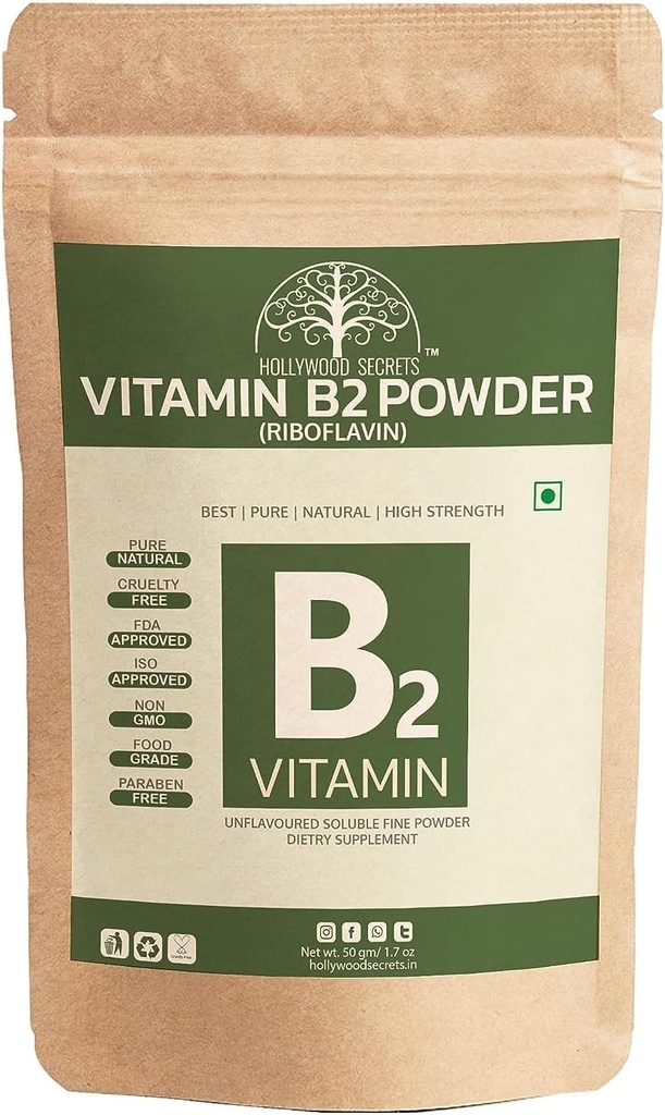 Nutronix BHM Vitamin B2 Riboflavin Powder 50gma