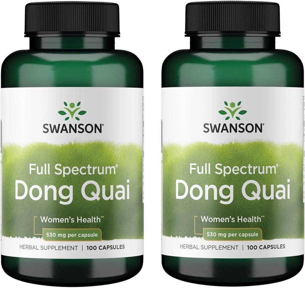 Swanson Dong Quai 530 Miligram 100 Capsules (2 Pack)