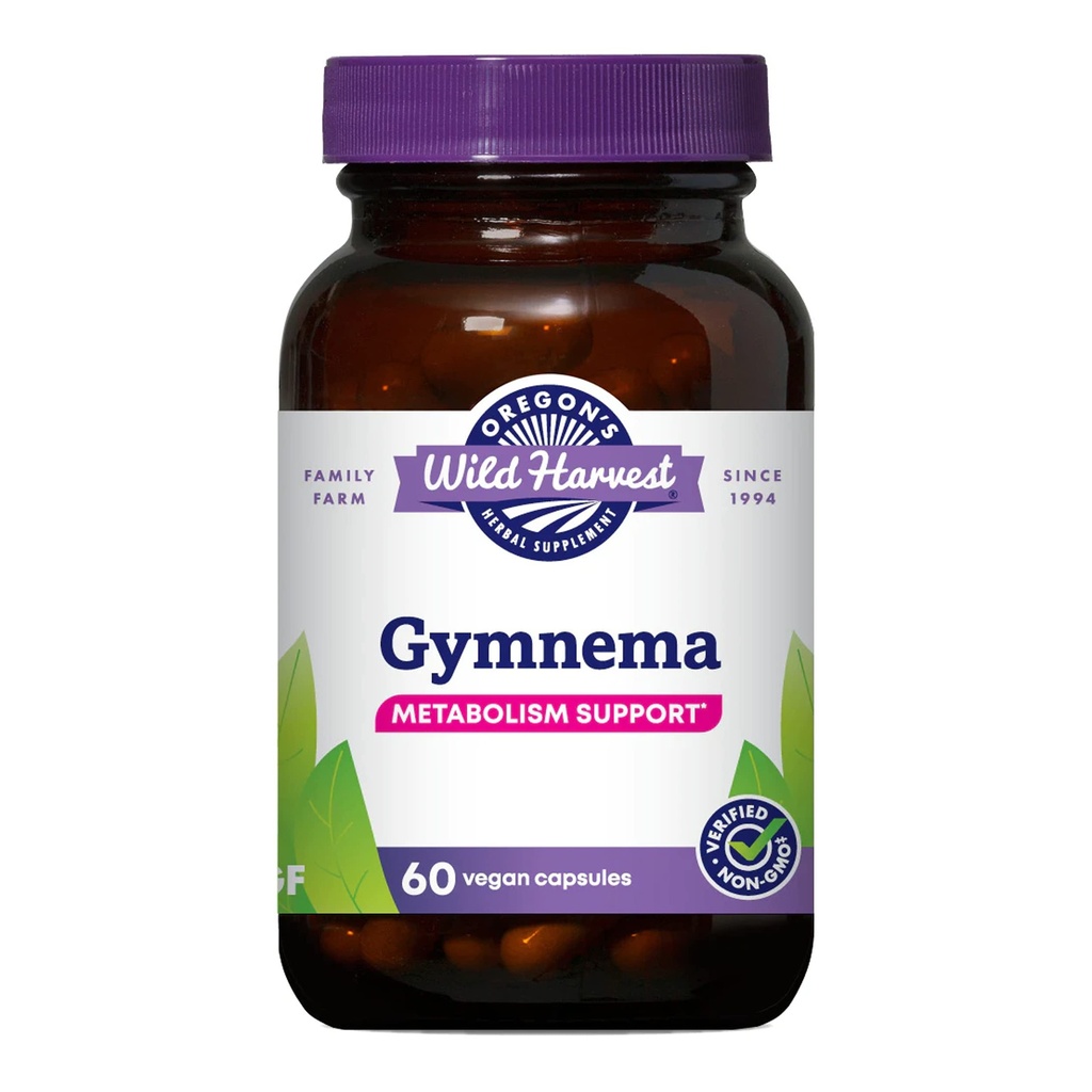 Oregon Wild Harvest Gymnema Herbal Supplemen Vegan Capsules, 60 Count