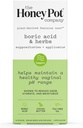 The Honey Pot Company 7 Day Boric Acid & Herbs Suplotories - Menjaga dan Balance Healthy PH, Manage Odor, Hydrates, & Moisturizes - Gynecologist Tested