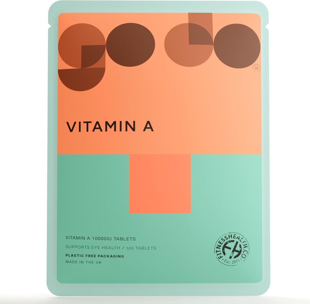 Vitamin Kesehatan Kebugaran Sebuah 10000LU 120 Tablet - Healthy Skin, Support Vision - Quality Nutrition Healleal Mood - Cocok untuk Vegan dan Vegetarians - Dikemas Dikemas Kembali