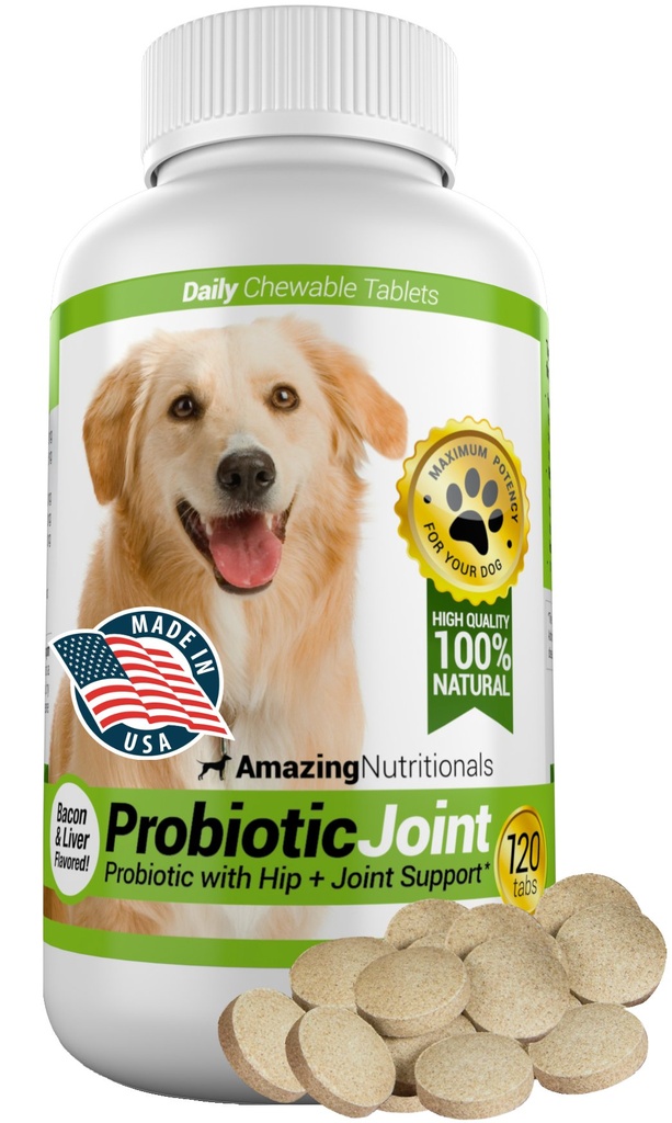 Amazing Propoles for Dogs Eliminates Diare and Gas with Hip Joint Pain Relief, 120 Chews