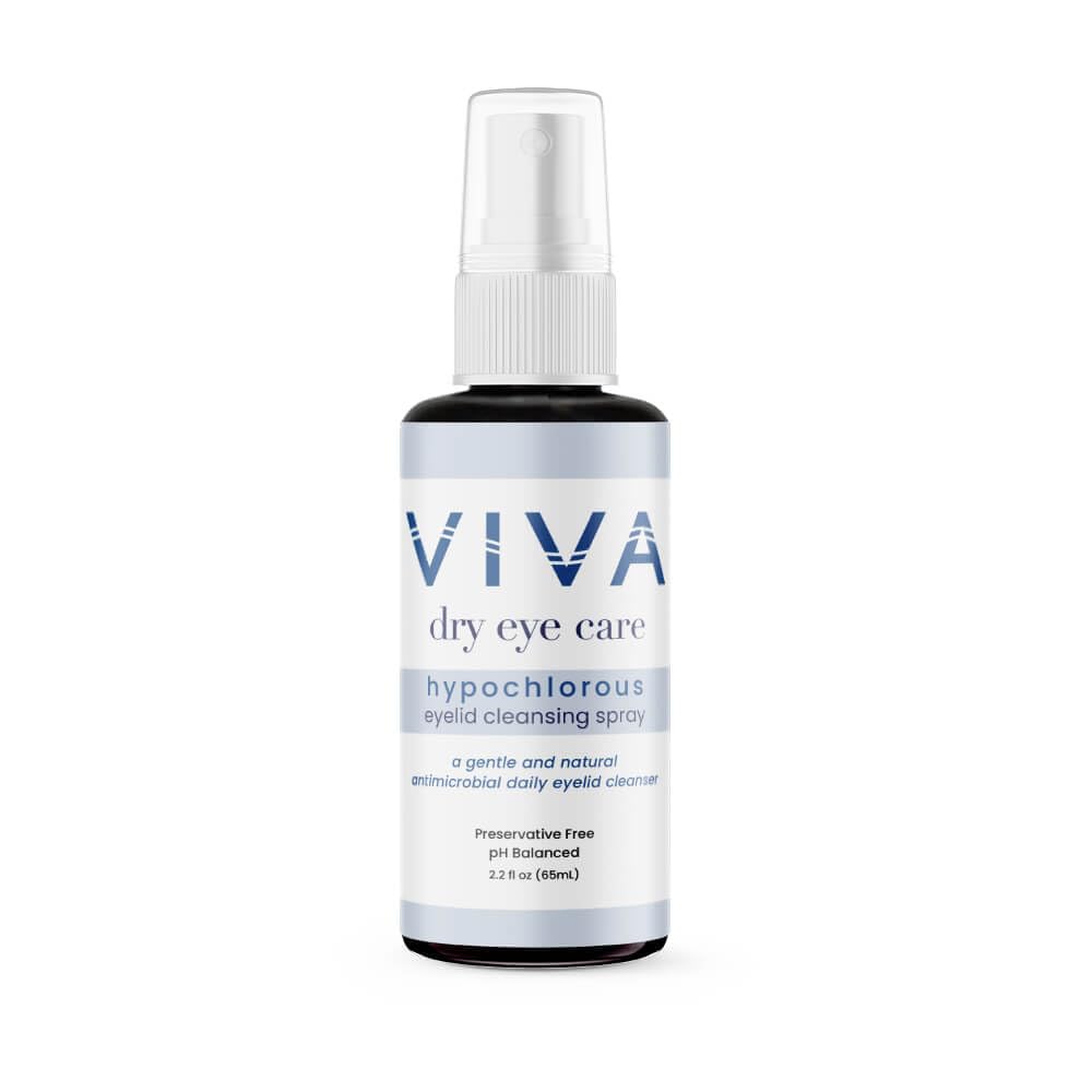 VIVA Eyelid Cleansing Spray 124; Murni, Acichlorous Acid 124; Lembut, Eyelid Efektif & Lash Cleanser untuk Menghapus Allergens, Dirt, Oils, Makeup 124; 2.2 fl oz (65ml)