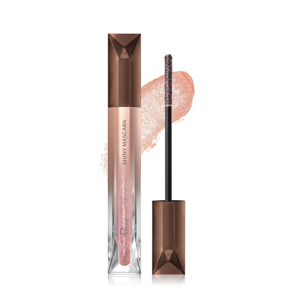 Glitter Mascara untuk Mata Air Mata, Diamond Shinny Diwarnai Mascara, Long Lasting Sparkling Eye Makeup untuk Festival, Partai