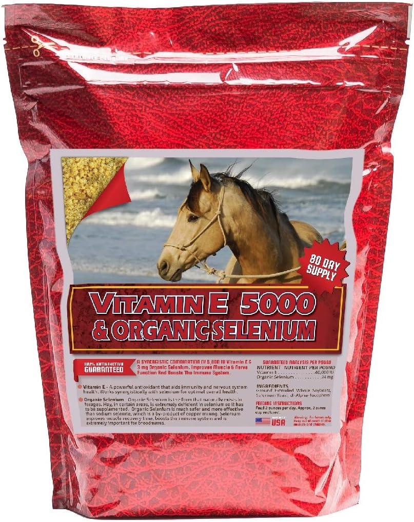 Vitamin E & Organik Selenium 10 lb, 5.000 IUs Vitamin E dan 3 mg Organik Selenium per Dose
