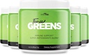 Tonic Greens Vitamin Boost Suplement Official Formula Mula - Natural Green Blend Energy Supplement with BCAA, L- Glutamine, Vitamin B6, Revolusioner Energi Fix Solution Requision (5 Pack)