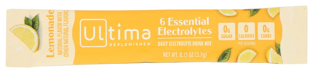 Ultima Replenisher Lemonade Electrolite Minum Mix Single, 0.13 Oz