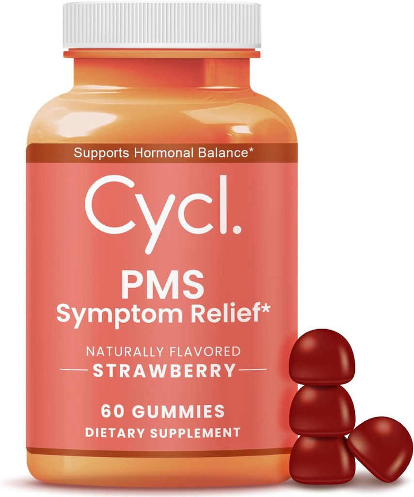 PMS Dukung Gummies for Women - Chasteberry Suplement for Hormone Balance & Menstrual Cramp Relief - 60 Count