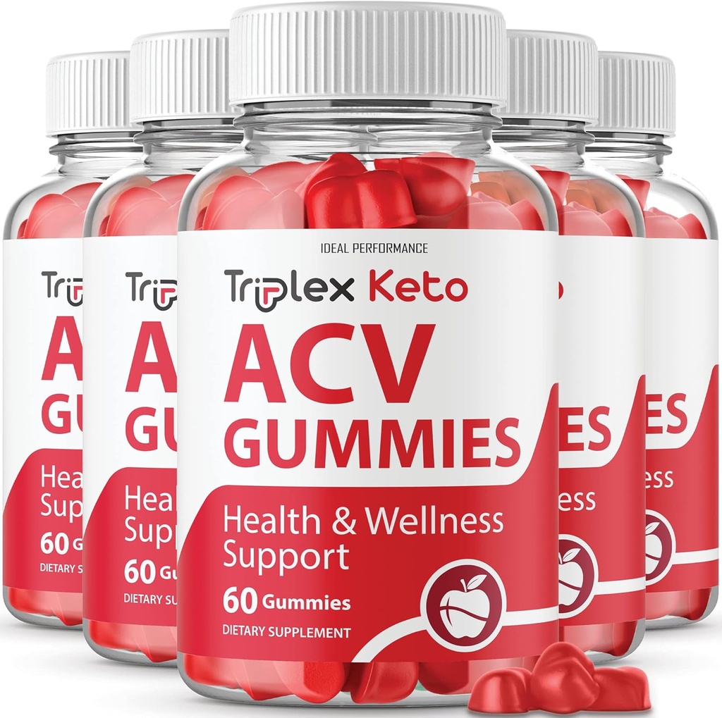 IDEAL PERFORMECE (5 Pack) Triplex Keto Gummies Triplex Keto Suplemen Triplex ACV Keto Gummies (300 Gummies)