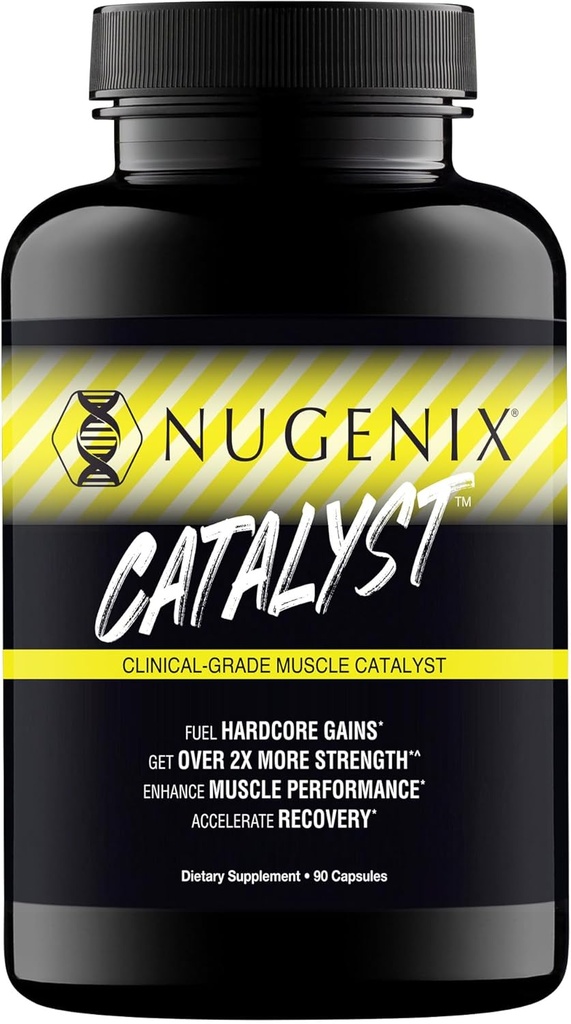 Nugenix Catalyst - Enhanced Muscle Builder and Muscle Recovery, Train Harder, Increase Performance - 90 Kapsul