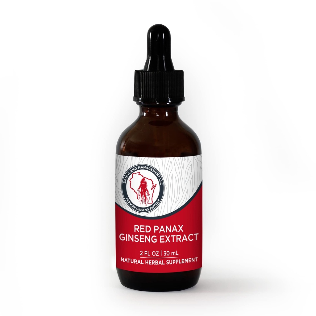 Dairyland Red Ginseng Extract 2 FL oz - Red Panax Ginseng Extract for Imune Support - Authentic Korea Red Ginseng - Non-GMO, Gluten Free Ginseng Liquid - Ginseng HerbSuplemen untuk Penggunaan Harian