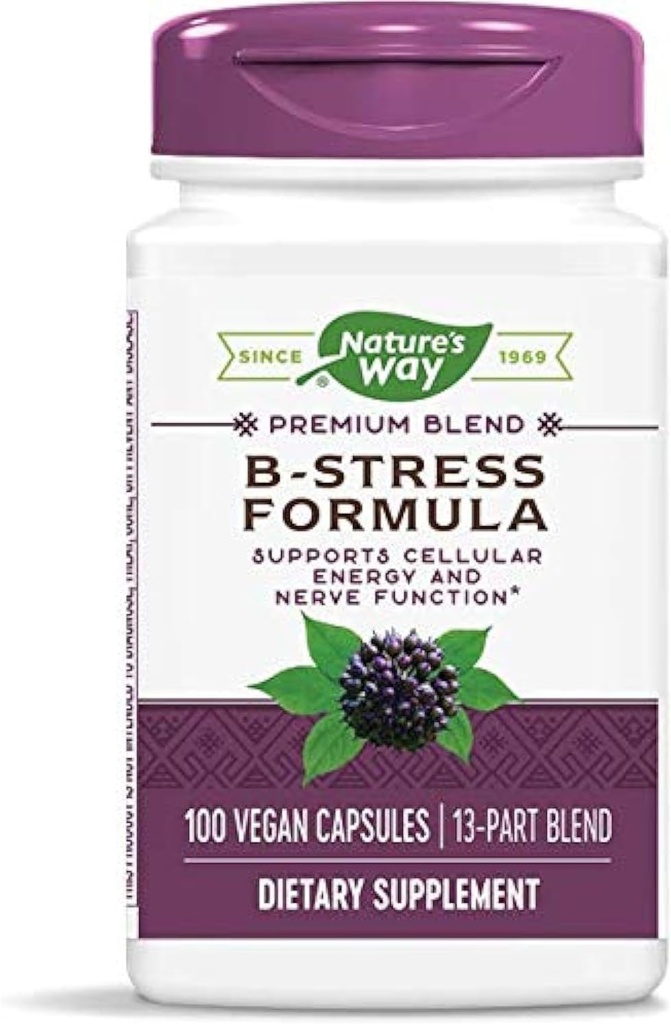 Natures Way B- Stress Formula 100vegcp (Pack of 2)