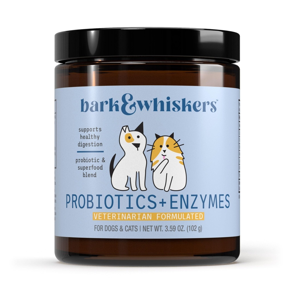 Lark & Whiskers Progities + Enzymes - Support Digetical Health & Ammune System - Probiotic Suplemen Kucing & Anjing - 60 Scoops
