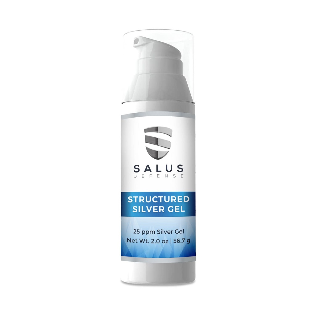 Terstruktur Silver Gel - Berguna untuk Bandages - Sanitizer Tangan Alam - lebih baik daripada Colloidal Perak - 2 Ounce 25plum Aman untuk Semua.