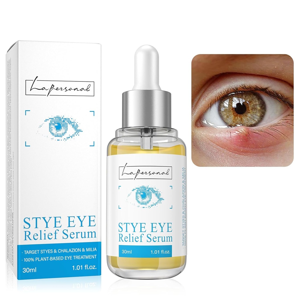 LA.PERSONAL Stye Eye Treatment, Chalazion Remover, Eye Serum for Stay Chalazion dan Blefaritis Treatment, dengan Avocado minyak, minyak Sea buckthorn 1.01 Fl oz / 30 Ml