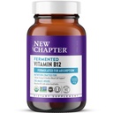 Bab Fermentasi Vitamin B12 1.000 mcg, USDA Organik, One Daily for Cellular Energy + Healthy Blood Cells, Sertifikasi Vegan, Gluten Free - 60 Count