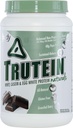 Powder Body Nutrition - Trutein Cokelat Gelap 2lb Whee, Casein & Egg White - Natural Low Carto Friendly Drink - Lean Muscle Builder, Weight Los, Workout, Recovery