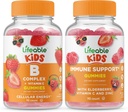 Lifeable B Complex Kids + Imune Duck Kid, Gummies Bundle - Great Tasting, Vitamin Suplement, Gluten Free, GMO Free, Chewable Gummy