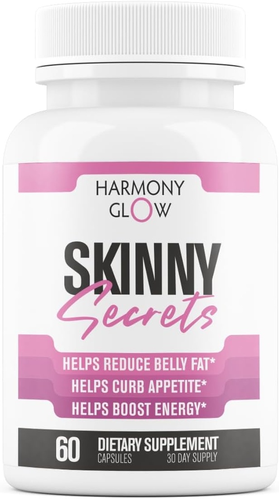 Rahasia Kurus - Terbaik Weight Loss Pill for Women 124; Appetit Supresan, Belly Fat Burner, Carb Blocker + 6 Efektif Dosed Powerful Ingredials & Safe 3rd Party Tested - 60 Capsules