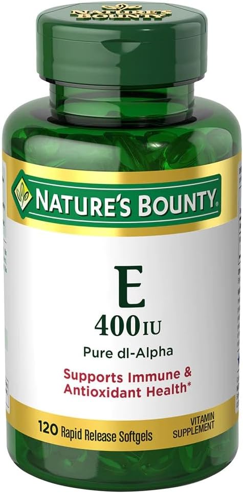 Nature 's Bounty E-400 IU Pure Dl- Alpha Softgels, 120 Count