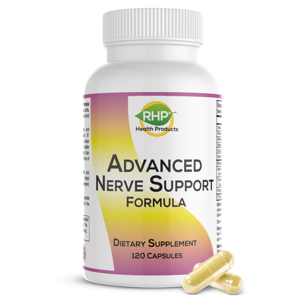 Advanced Nerve Dukung Formula. Suplemen Neuropathy Periferal dengan Alpha Lipoic Acid untuk Perbaikan Nerve Sehat & Fungsi. Kekuatan Maksimum Formula, 120 Kapsul