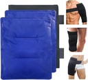 Large Gel Soft Flexible Ice Packs for Injuries, Reusable Freezer Cold Pack, Hot Cold Compress Therapy, 2 Pags Gel Pads for Back, Shoulder, Lupe, Leg, Arm Injure, 11 "x14"
